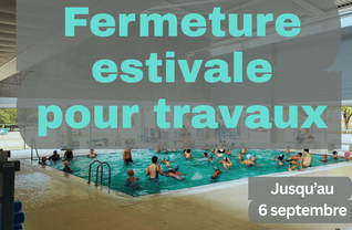 Fermeture estivale piscine de l'EPAE