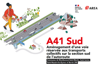 Concertation : voie réservée aux transports collectifs autoroute A41 sud